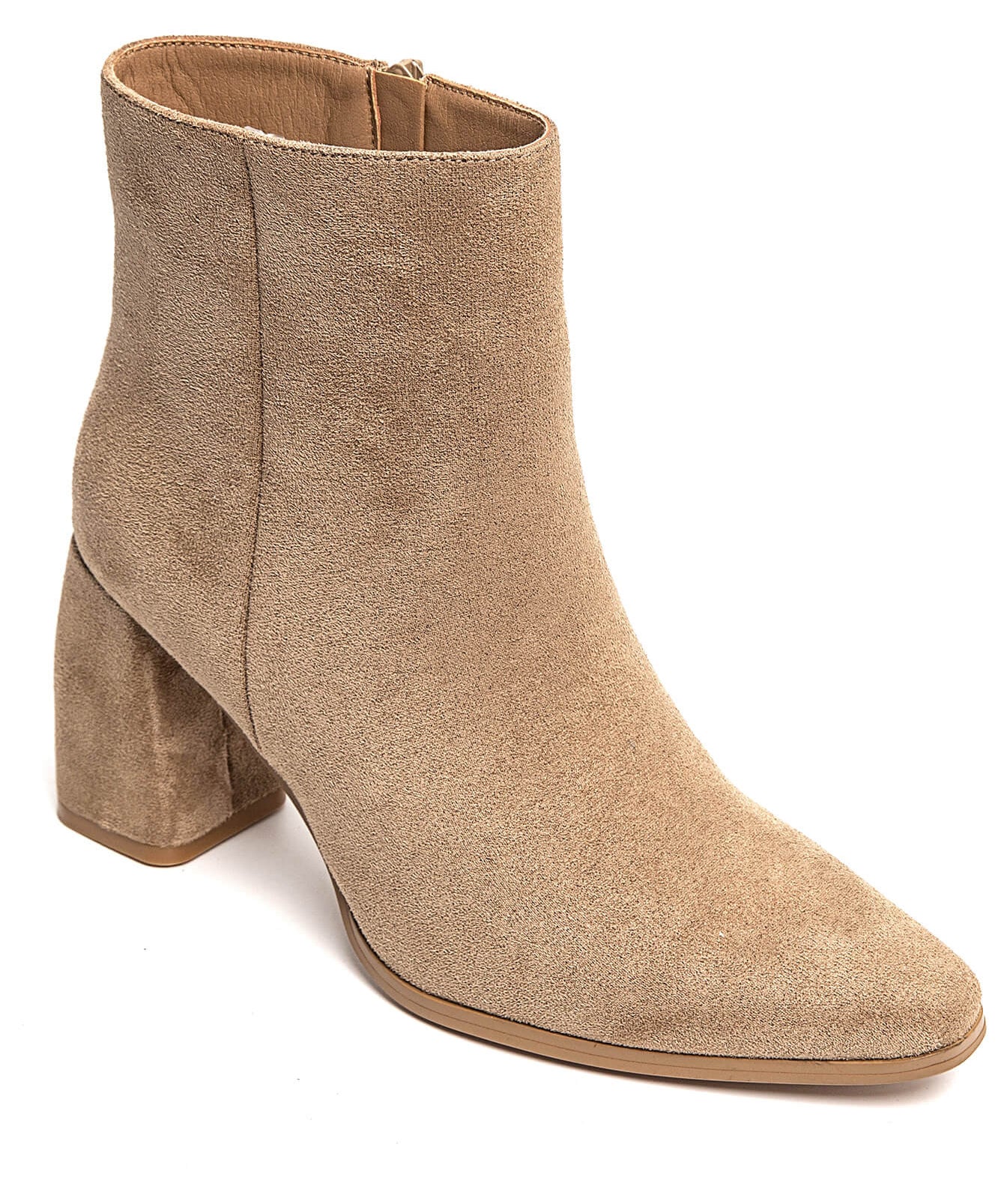BOTTINES BEIGE À TALON BLOC – STYLE ÉLÉGANT ET TENDANCE - Casualmode.fr