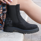 BOTTINES NOIRES À ÉLASTIQUES & ZIP - Casualmode.fr