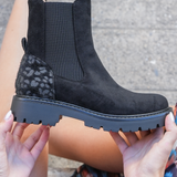 BOTTINES NOIRES À ÉLASTIQUES & ZIP - Casualmode.fr