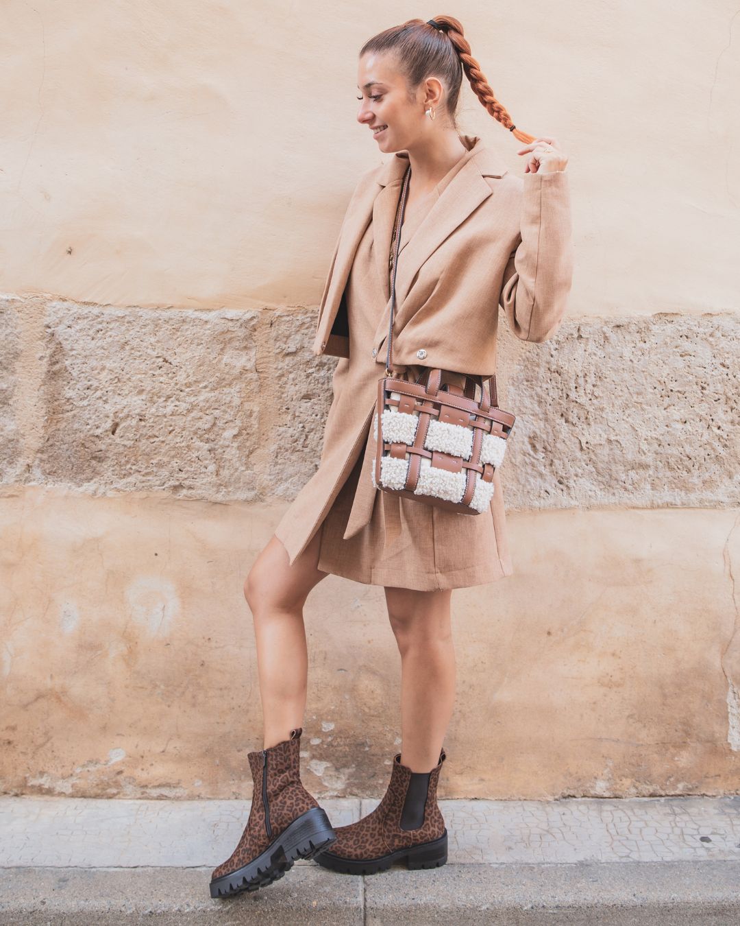 BOTTINES IMPRIMÉ LÉOPARD TALON CRANTÉ - Casualmode.fr