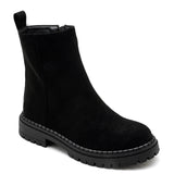 BOTTINES CHELSEA NOIRES EN SUÉDINE AVEC SEMELLE CRANTÉE - Casualmode.fr