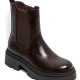 BOTTINES MARRON SEMELLE CRANTÉE TRENDY - Casualmode.fr