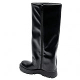 BOTTES NOIRES FEMME HAUTES – SEMELLE CRANTÉE TALON 5 CM