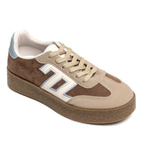 BASKETS FEMME MARRON CASUAL - Casualmode.fr