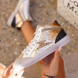 Basket femme léopard montante - Cara - Casualmode.fr