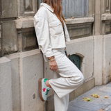 BASKETS VERT CLAIR ÉTOILE ROUGE – STYLE URBAIN CHIC