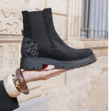 BOTTINES NOIRES À ÉLASTIQUES & ZIP - Casualmode.fr