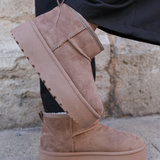 BOTTINES FOURRÉES PLATEFORME COFFEE - Casualmode.fr