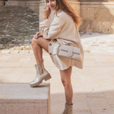 BOTTINES DORÉES À SEMELLE ÉPAISSE - Casualmode.fr