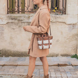 BOTTINES CAMEL AVEC ÉLASTIQUE IMPRIMÉ - Casualmode.fr