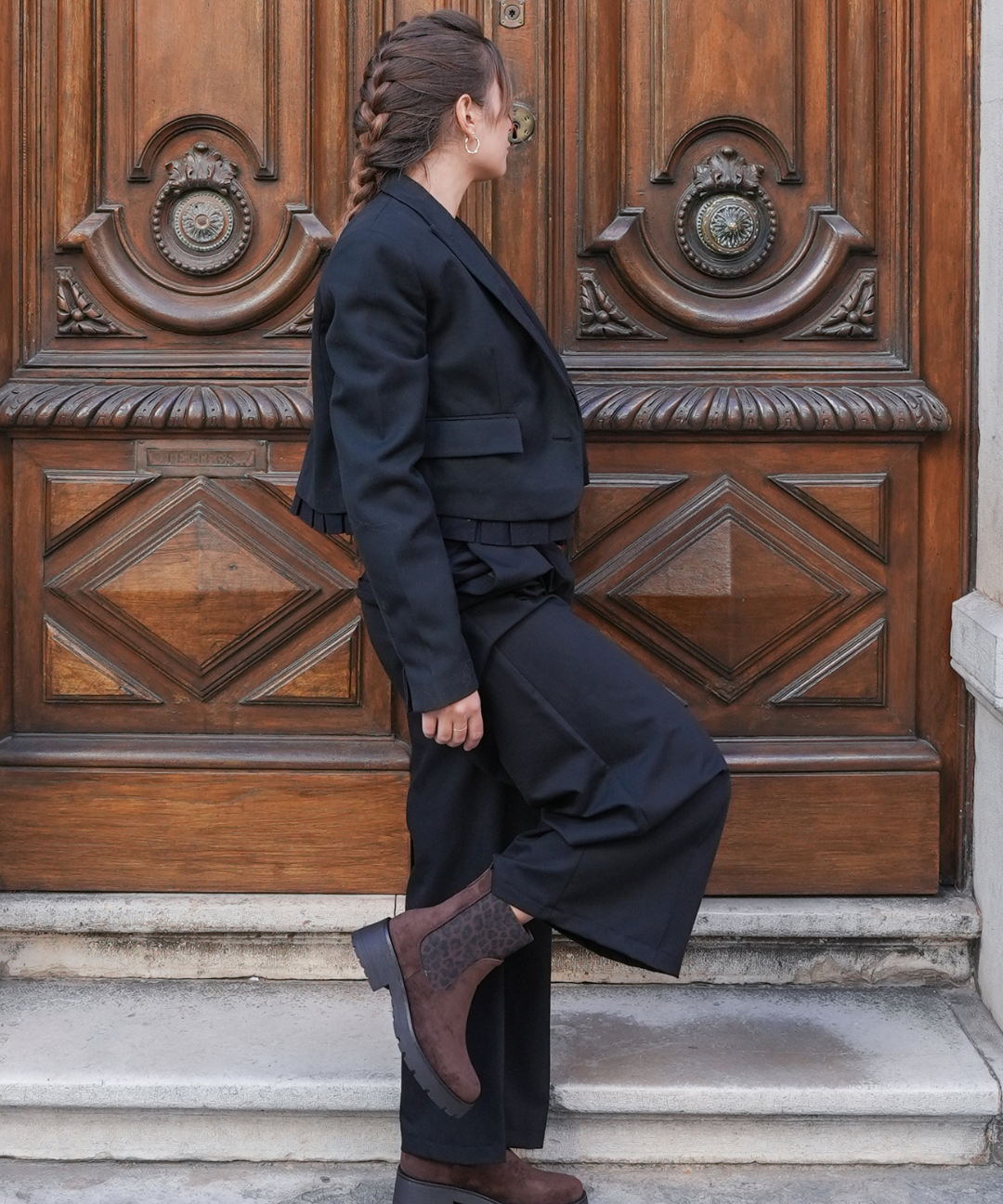 BOTTINES MARRON – MOTIF ANIMALIER ÉLÉGANT - Casualmode.fr