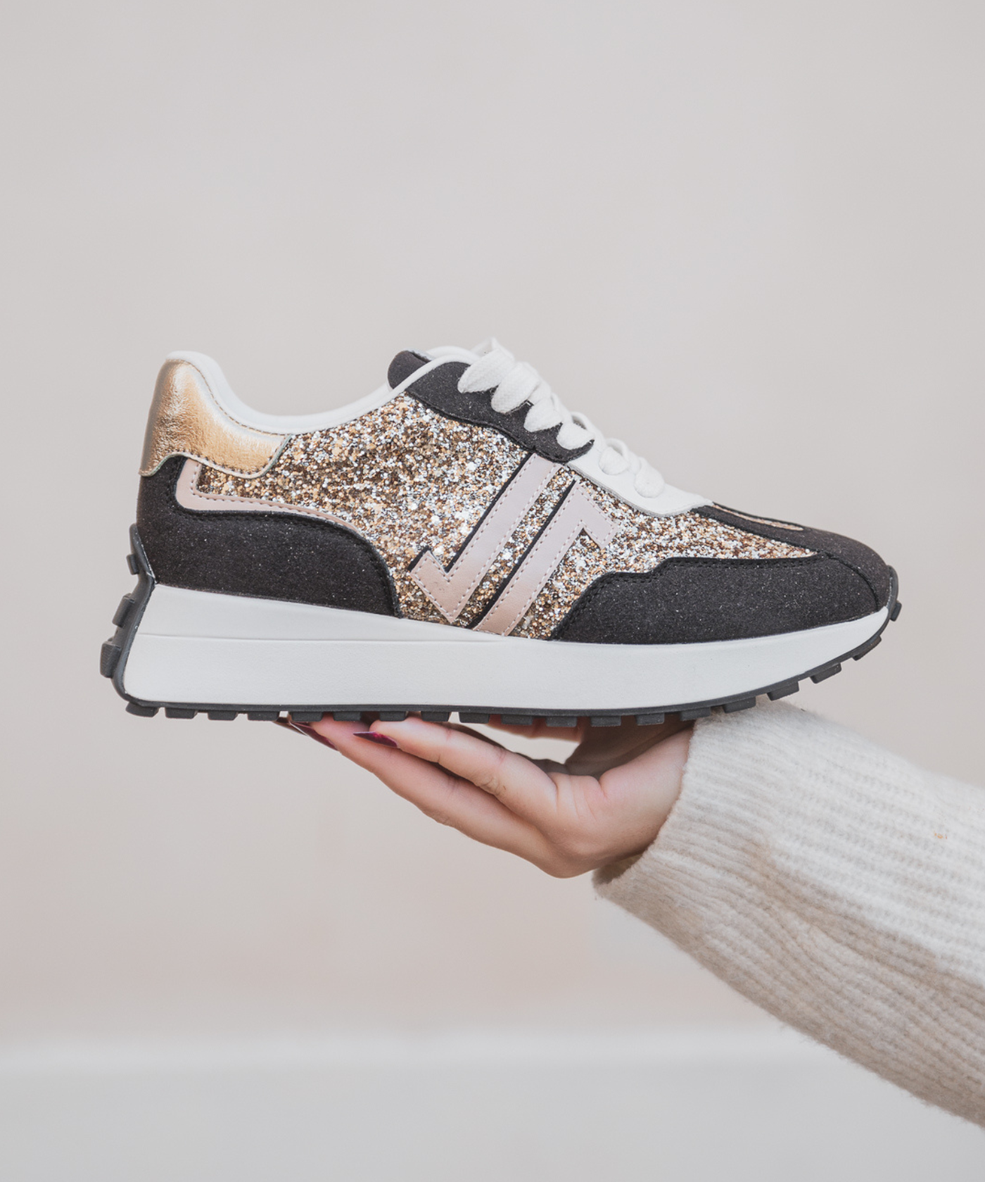 CL11 SNEAKERS - CL93-BLACK-GOLD - Casualmode.fr