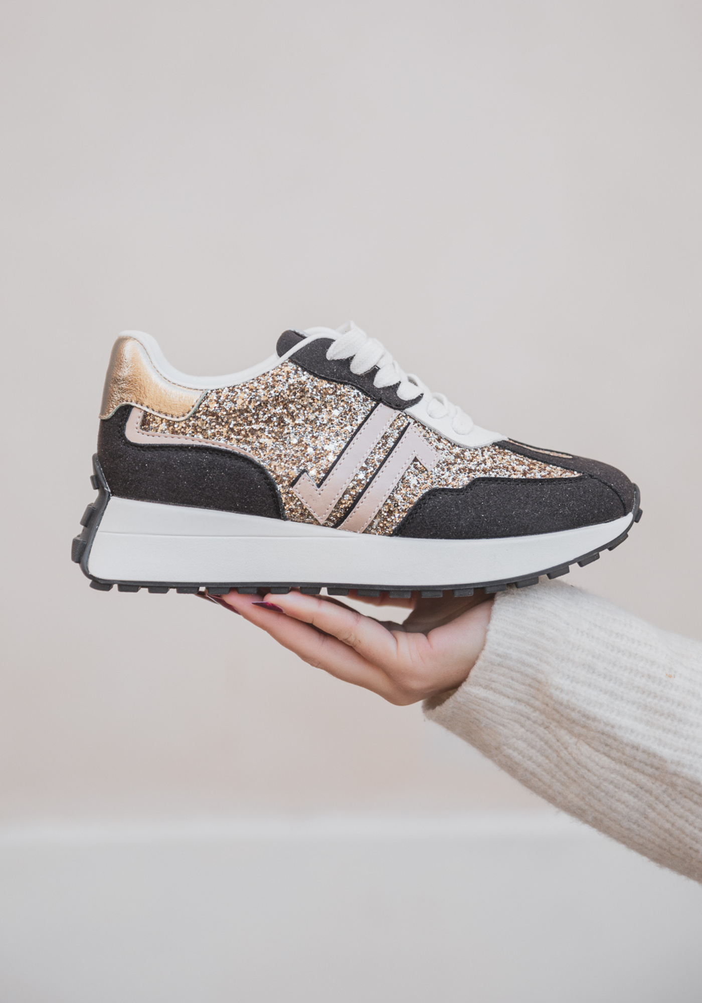 CL11 SNEAKERS - CL93-BLACK-GOLD - Casualmode.fr