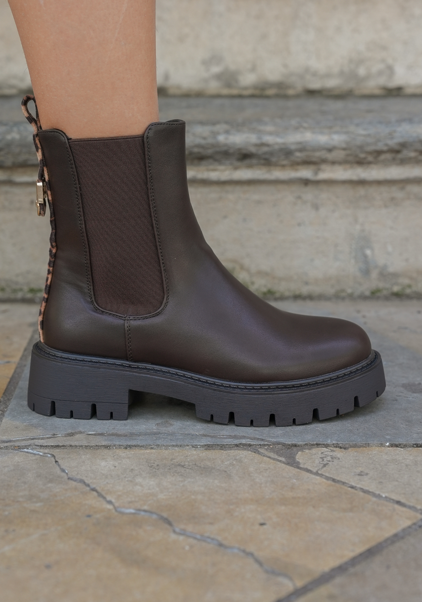 BOTTINES MARRON CHELSEA – SEMELLE CRANTÉE - Casualmode.fr