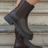 BOTTINES MARRON CHELSEA – SEMELLE CRANTÉE - Casualmode.fr
