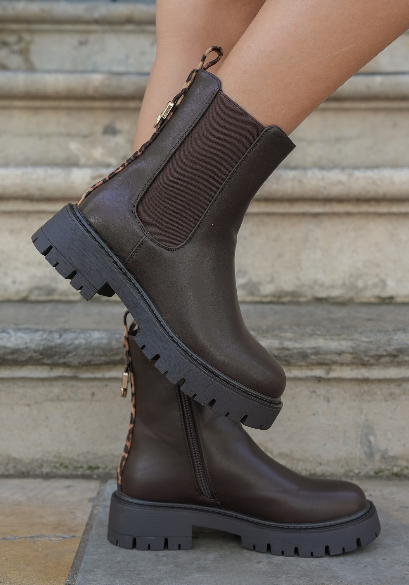 BOTTINES MARRON CHELSEA – SEMELLE CRANTÉE - Casualmode.fr