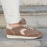 SNEAKERS MARRON FOURRÉES STYLE RÉTRO
