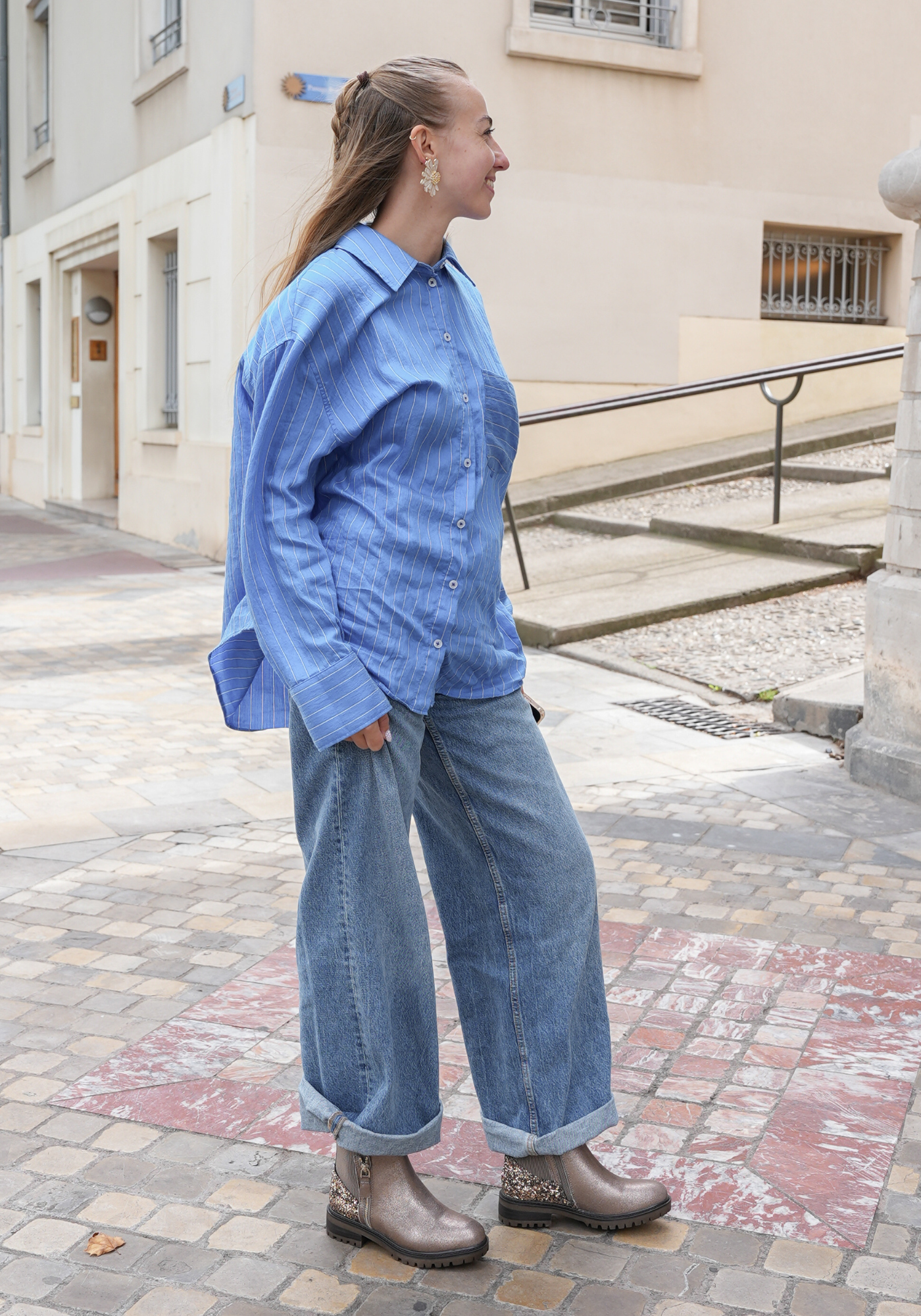 BOTTINES GLITTER CHAMPAGNE – ÉCLAT & CONFORT - Casualmode.fr