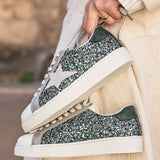 Basket femme étoile kaki à lacets - Chloé - Casualmode.fr