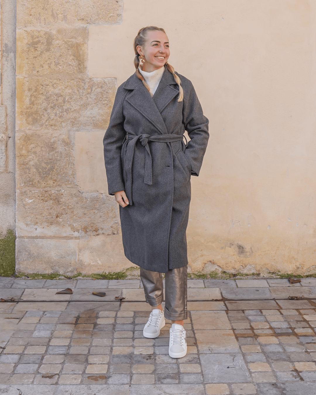 Basket femme étoile dorée à lacets - Delphina - Casualmode.fr