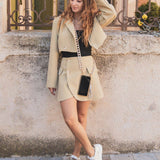 Basket femme dorée à scratch - CL79 GOLD - Casualmode.fr