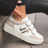 Basket femme dorée et blanche creepers à scratch - CL73 GOLD - Casualmode.fr