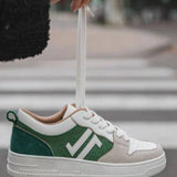 Basket femme verte à lacets - CL68 GREEN - Casualmode.fr