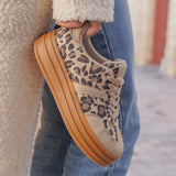 BASKETS IMPRIMÉ LÉOPARD BEIGE