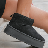 BOTTINES FOURRÉES PLATEFORME NOIRES