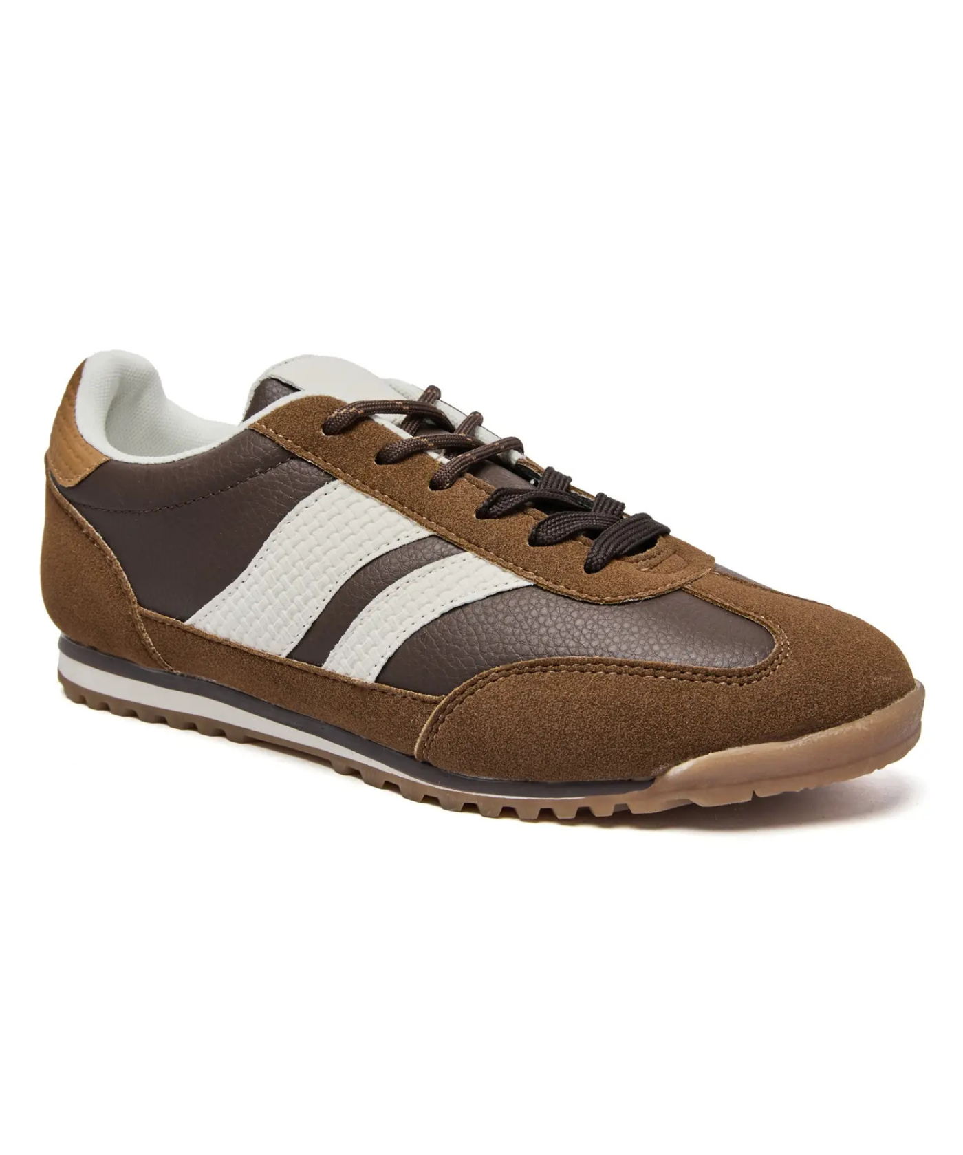 BASKETS FEMME MARRON A LACETS - Casualmode.fr