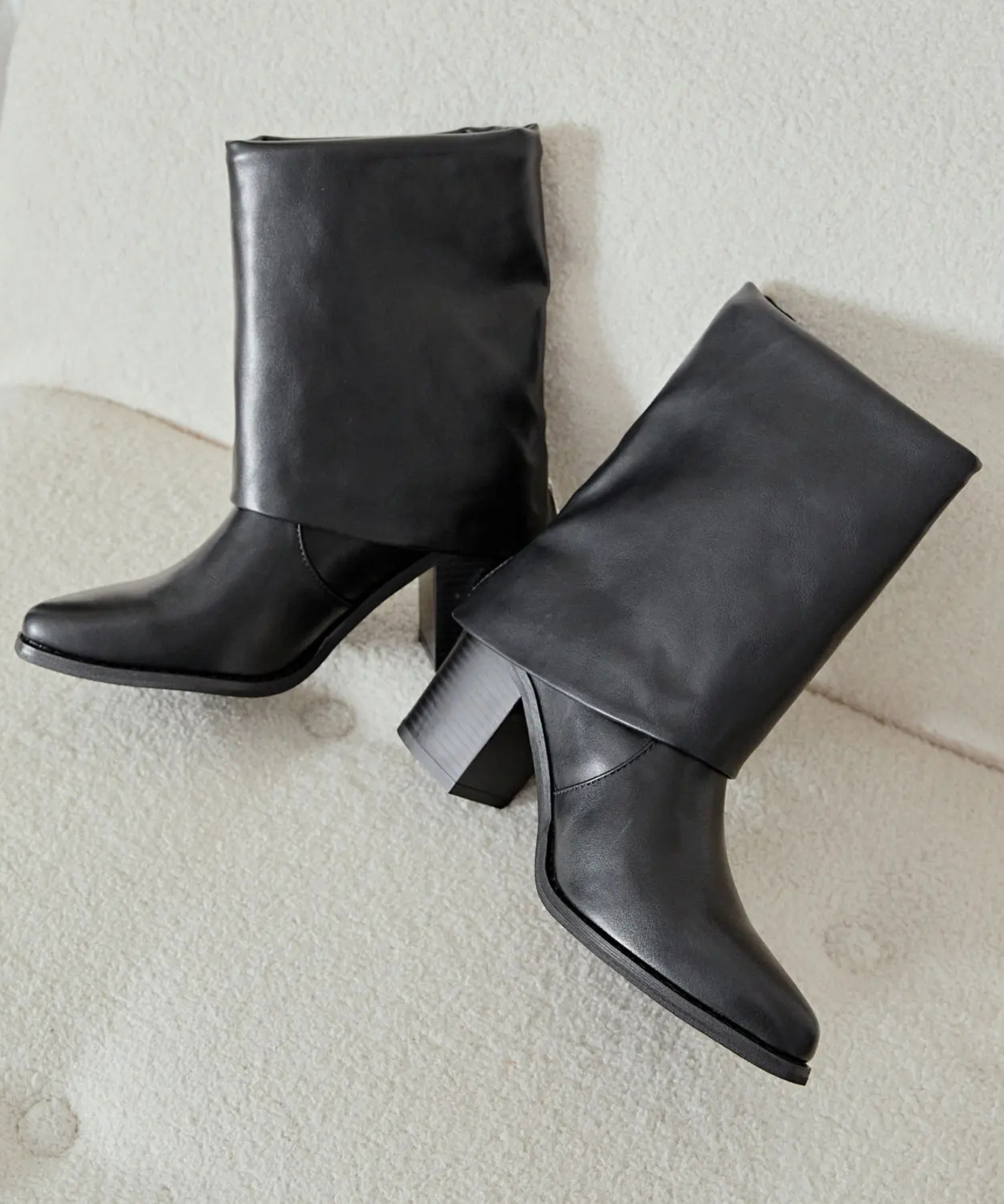 BOTTINES BLACK ZIP – TALON BLOC - Casualmode.fr
