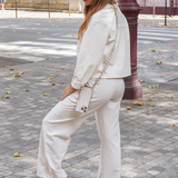 BASKETS BEIGE AVEC ÉTOILE BORDEAUX ET SEMELLE ÉPAISSE