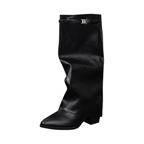 AEGJEGVD Bottes Genou Haute Tirer, vue de profil