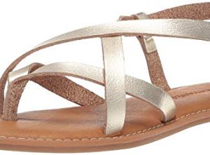 Amazon Essentials Sandales Shogun Women’s Strappy, Or, vue de profil