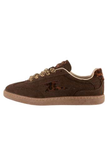 Vanessa Wu Chaussures basses aura emblem, Chocolat, vue de profil