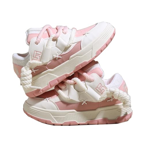 Beeblily Baskets avec étoiles Mignonnes, Rose, vue de profil