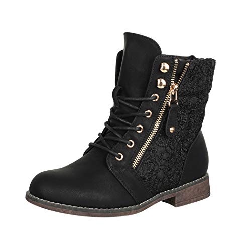 Elara Bottines de Travail Chunkyrayan, Noir, coloris noir, vue principale