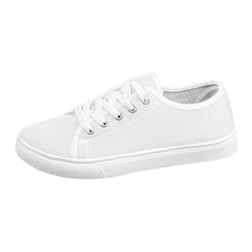 Baskets en Toile, Blanc, vue de profil