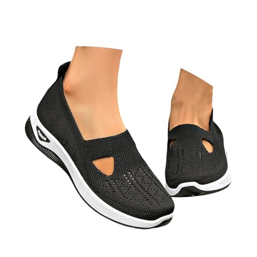 Chaussures Orthopédique Légère Respirante, Noir, vue de profil