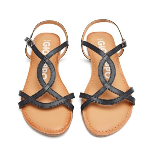 GIOSEPPO Nu-pieds Lamim, Noir, vue de profil