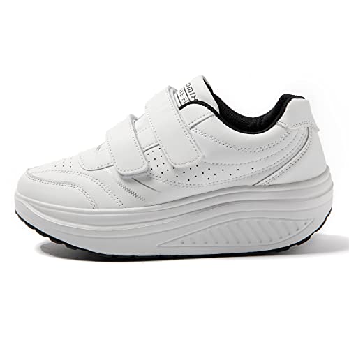 JOMIX Baskets Bascule Orthopédique Scratch, Blanc, vue de profil