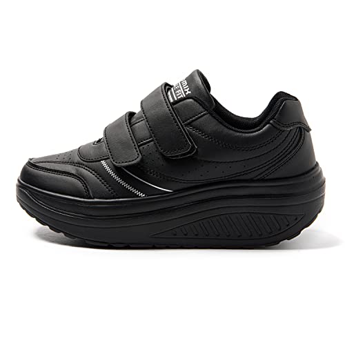 JOMIX Baskets Bascule Orthopédique Scratch, Noir, vue de profil