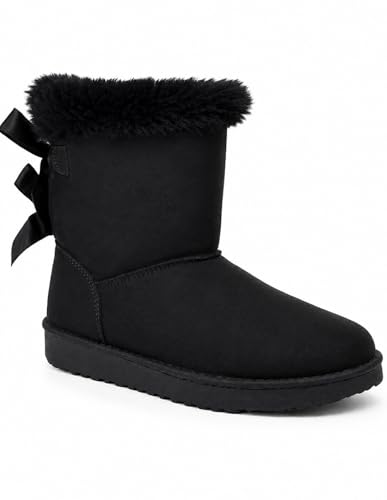 Primtex Boots fourrées avec ruban, Noir, coloris noir, vue principale