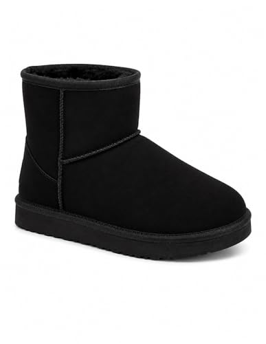 Primtex Boots fourrées Forme Basse, Noir, vue de profil