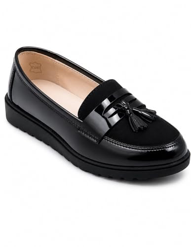 Primtex Mocassins Vernis Semelle compensée, vue de profil