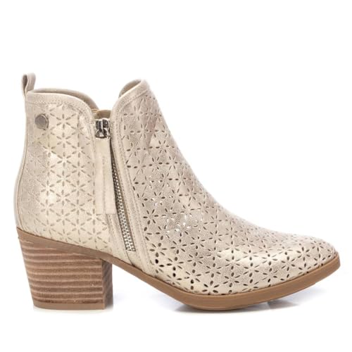 REFRESH Bottines, Or, vue de profil