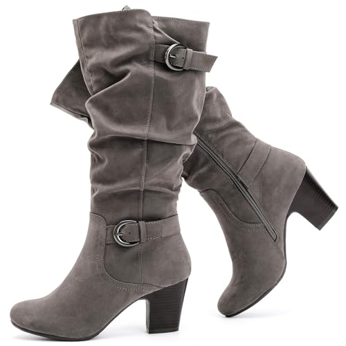 Ruiee Bottes talons hauts, vue de profil