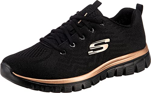 Skechers Baskets Graceful Get Connected, Rose, vue de profil