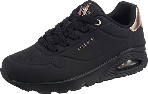 Skechers Baskets Uno Golden Air, Noir, vue de profil