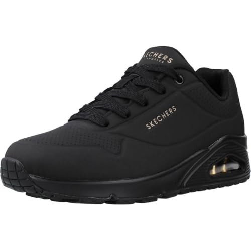 Skechers Baskets Uno Stand Air, Noir, vue de profil